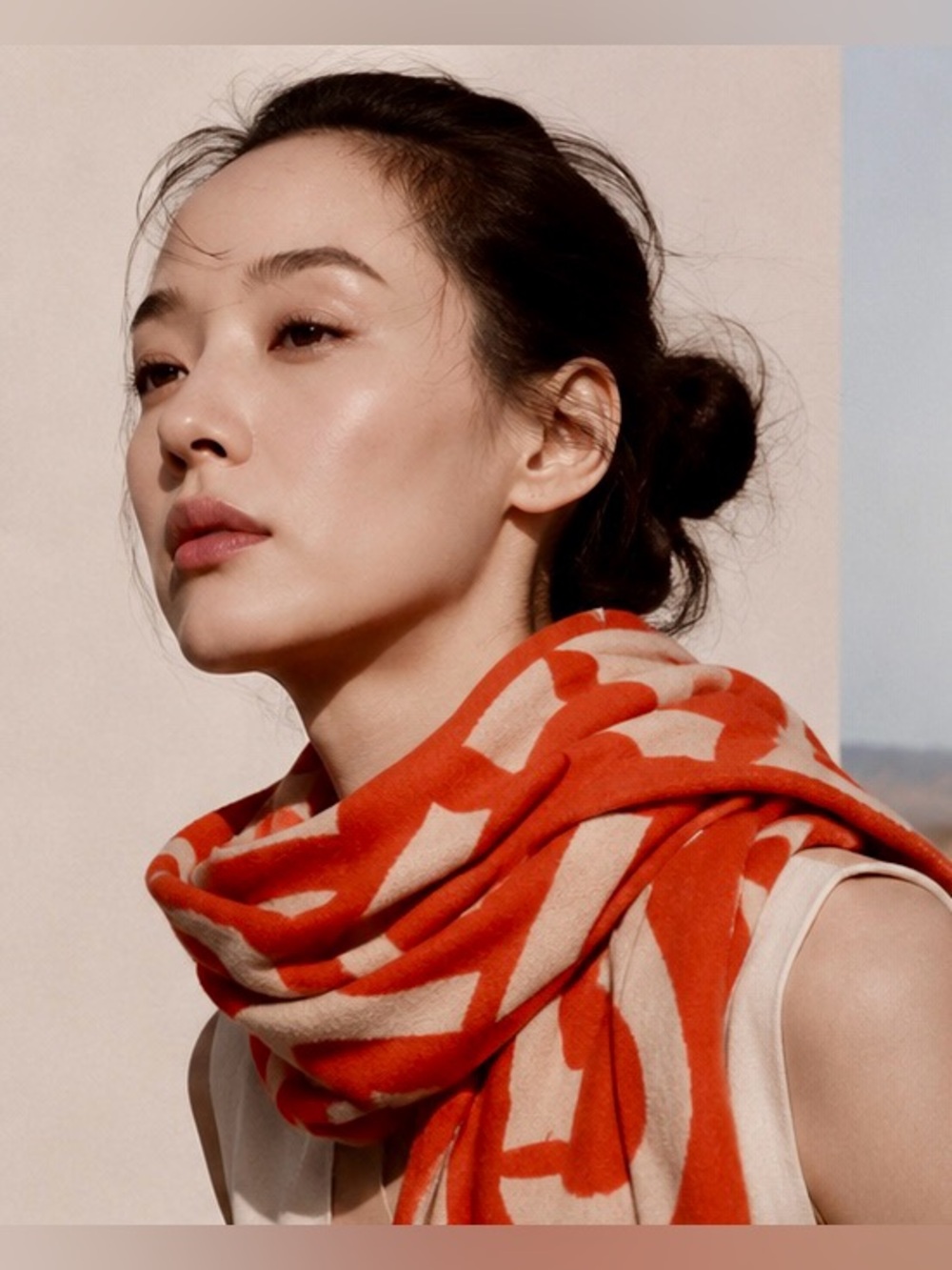 Byredo Limited Edition Cashmere Alphabeta Scarf in Grenadine made in Lithuania